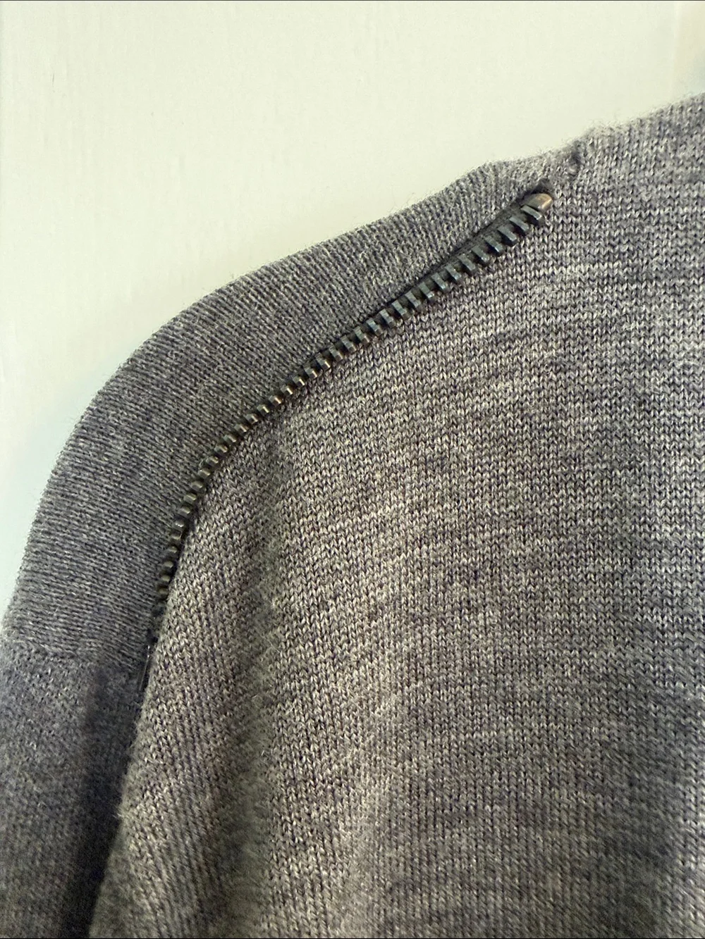All Saints Charcoal Gray Draped  Sweater
